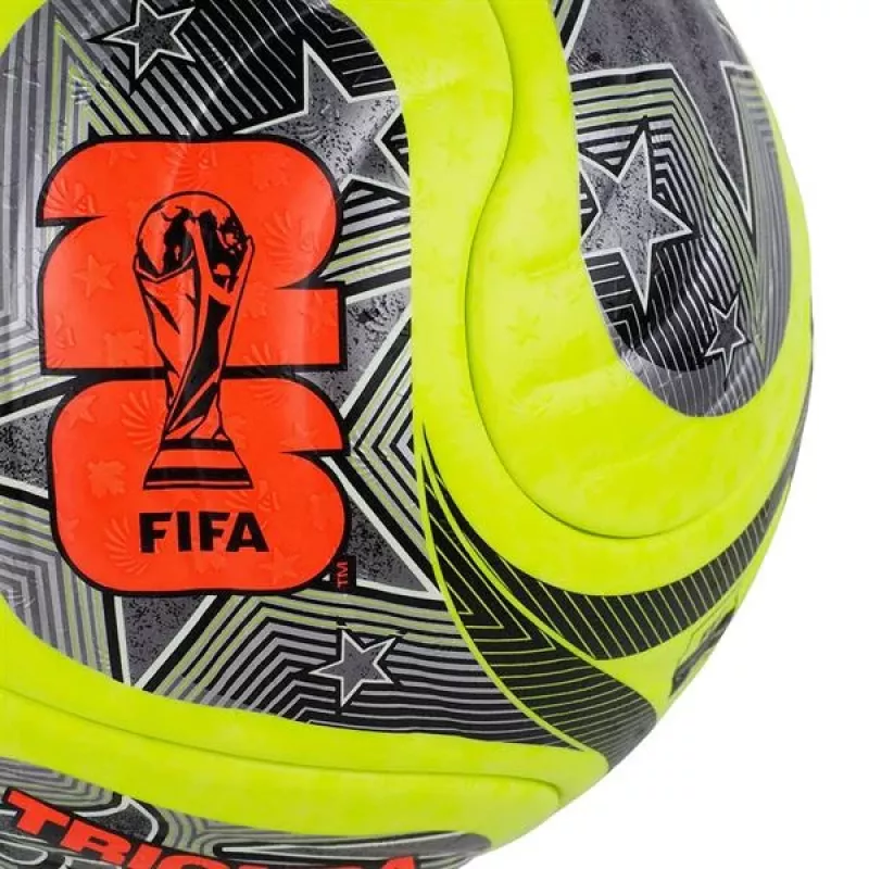 adidas World Cup 26 Trionda Pro balón de fútbol de invierno talla 5 verde/negro/plata JD8023