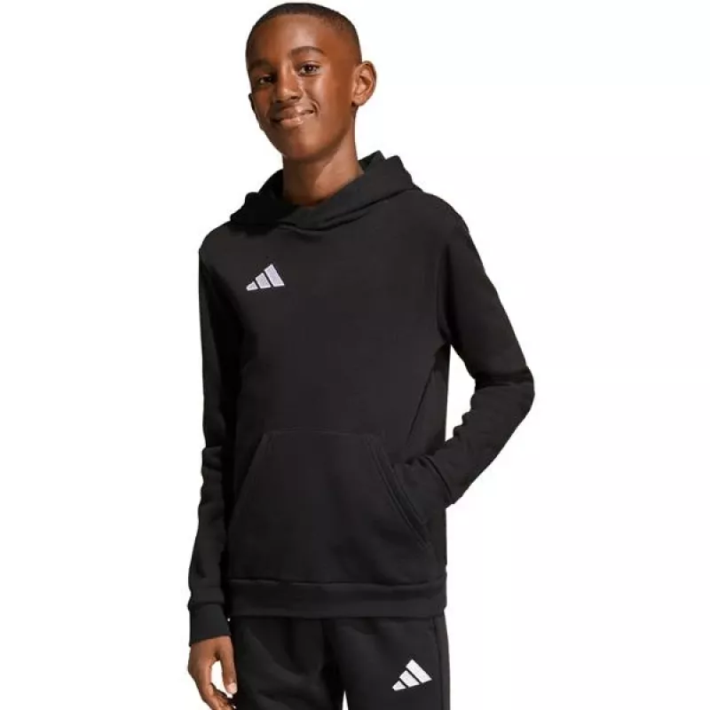 adidas Entrada 26 Hoody niños sudadera con capucha negra 140 cm
