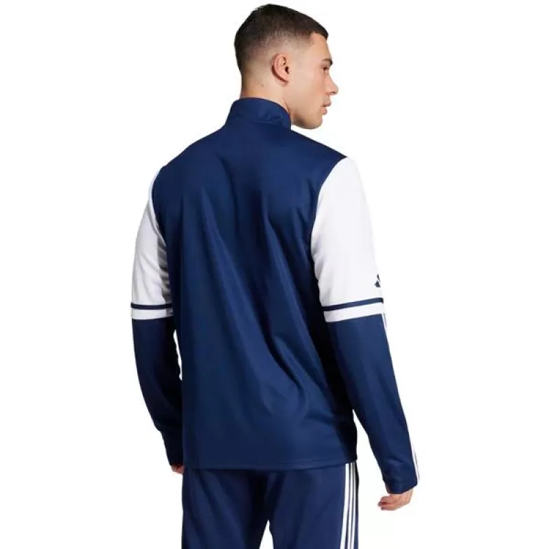 adidas Squadra 25 Sudadera de entrenamiento para hombre, manga larga, Azul marino/Blanco, Talla L