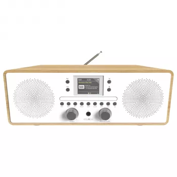 Reflexion HRA21DAB+ blanco radio bajo encimera DAB+ FM con reproductor de CD, doble alarma, mando a distancia