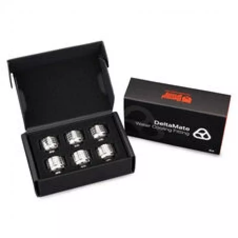 Thermal Grizzly DeltaMate racor de compresión, latón - níquel brillante, HT14, pack de 6