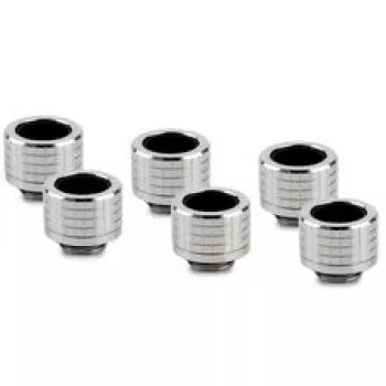 Thermal Grizzly DeltaMate racor de compresión, latón - níquel brillante, HT14, pack de 6