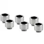 Thermal Grizzly DeltaMate racor de compresión, latón - níquel brillante, HT14, pack de 6