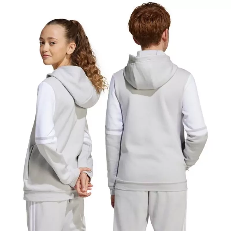 adidas Squadra 25 sudadera con capucha niños gris JD4808 140cm