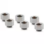 Thermal Grizzly DeltaMate racor de extensión - MF10, níquel brillante, pack de 6