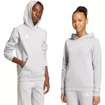 adidas Entrada 26 sudadera con capucha niños gris 128cm