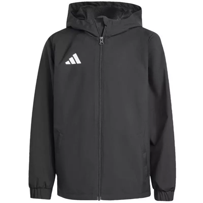 adidas Entrada 26 chaqueta para todo tipo de clima niños negro JZ9104 128cm
