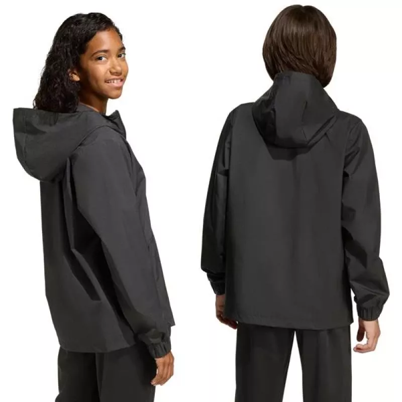 adidas Entrada 26 chaqueta para todo tipo de clima niños negro JZ9104 128cm