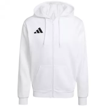 adidas Entrada 26 sudadera con capucha y cremallera completa hombre blanco S