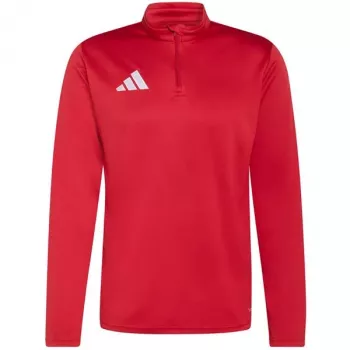 adidas Entrada 26 top de entrenamiento hombre rojo cremallera cuarto manga larga JZ6650 M