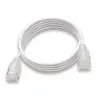 WANTEC eGlow cable de red UTP CAT6a, 0,5 m, blanco