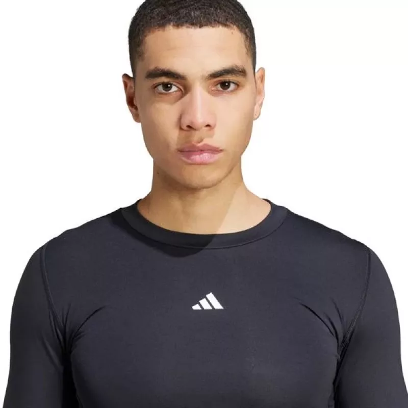 adidas Techfit Camiseta de entrenamiento de manga larga Hombre Negro S