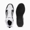 PUMA Rebound V6 Mid Zapatillas Niños Blanco Negro 393831 01 Talla 39