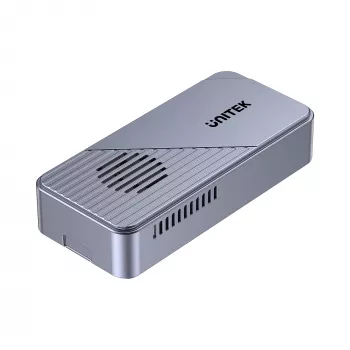 UNITEK Carcasa para SSD M.2 NVMe USB4 con refrigeración activa, 80Gbps, sin herramientas, aluminio, USB-C