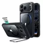 ESR Classic Hybrid Kickstand Funda MagSafe para iPhone 17 Pro / 18 Pro Transparente/Negro
