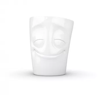 FIFTYEIGHT PRODUCTS T018301 taza con asa blanca Amused 350 ml
