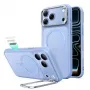 ESR Classic Hybrid Kickstand funda MagSafe para iPhone 17 Pro Max / 18 Pro Max - azul claro mate