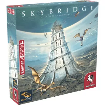 PEGASUS Deep Print Games: Skybridge - Juego de estrategia para 2-4 jugadores, a partir de 10 años, 60-90 minutos, mecánicas de construcción de ciudades y redes, multilingüe (EN/DE)