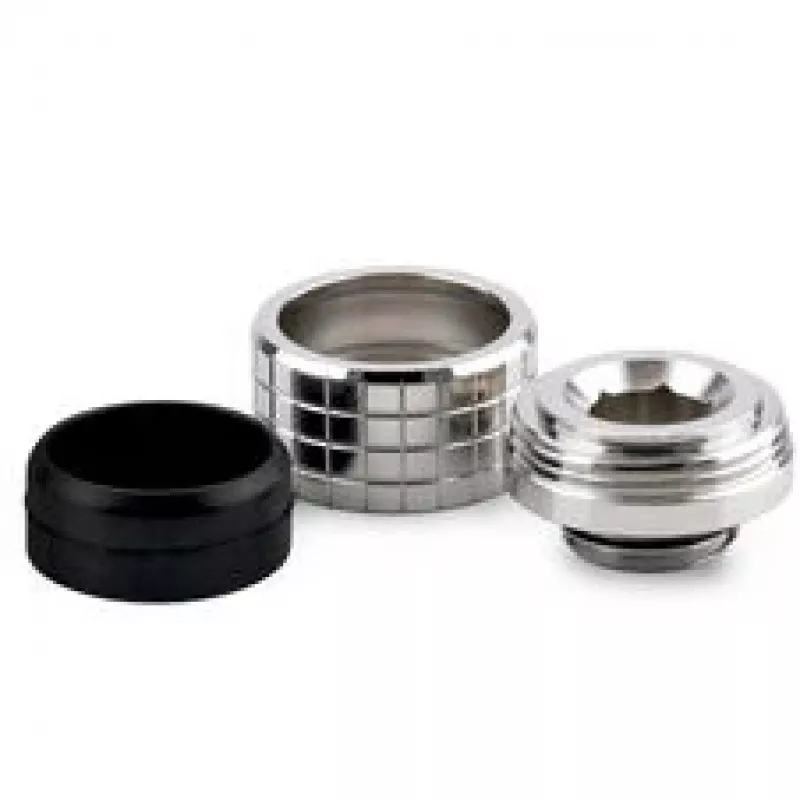 Thermal Grizzly DeltaMate Racor para tubo, Latón - Níquel brillante, HT16, pack de 6