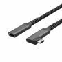 ShiverPeaks Cable de extensión USB-C USB-C/C 3.2 PD 90° - Cable - Digital/Datos
