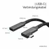 ShiverPeaks Cable de extensión USB-C USB-C/C 3.2 PD 90° - Cable - Digital/Datos