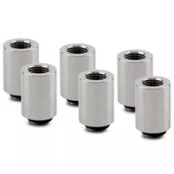 Thermal Grizzly DeltaMate Extender Fitting MF28 - níquel brillante, pack de 6