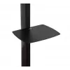 B-TECH AV SYSTEM X - soporte de suelo universal de doble pila para pantallas planas (VESA 600 x 400) - 2,4 m, negro