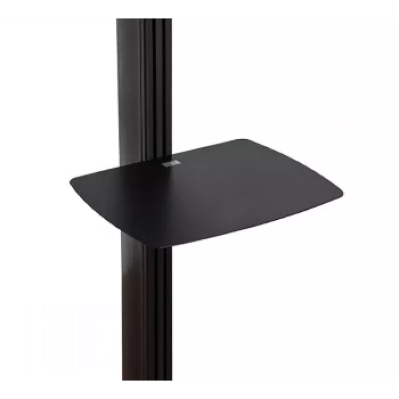 B-TECH AV SYSTEM X - soporte de suelo universal de doble pila para pantallas planas (VESA 600 x 400) - 2,4 m, negro