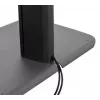 B-TECH AV SYSTEM X - soporte de suelo universal de doble pila para pantallas planas (VESA 600 x 400) - 2,4 m, negro