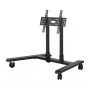 B-TECH AV SYSTEM X - soporte móvil universal de perfil bajo para pantallas planas (VESA 600 x 400) - 0,75 m, columnas Ø50 mm