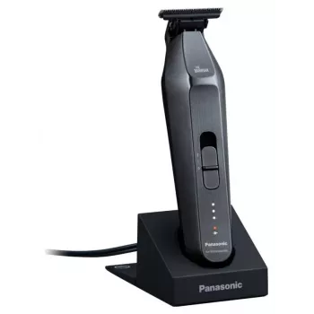 Panasonic Barikan ER-XT70-N801 cortapelos profesional plateado con motor lineal, 39 longitudes de corte, inalámbrico y con cable