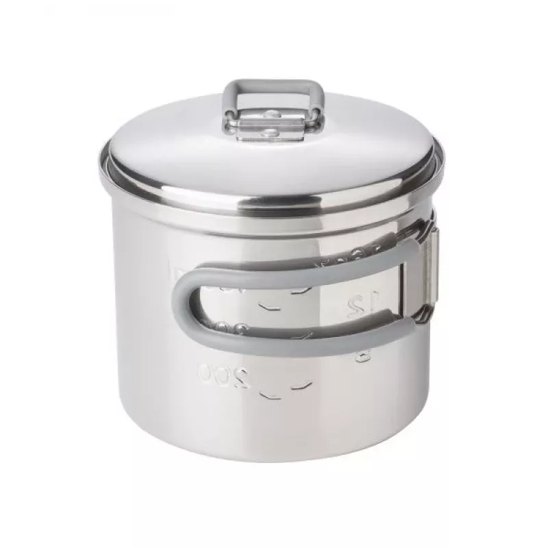 ESBIT PT625ST Menaje de cocina de camping olla 0,625 L acero inoxidable