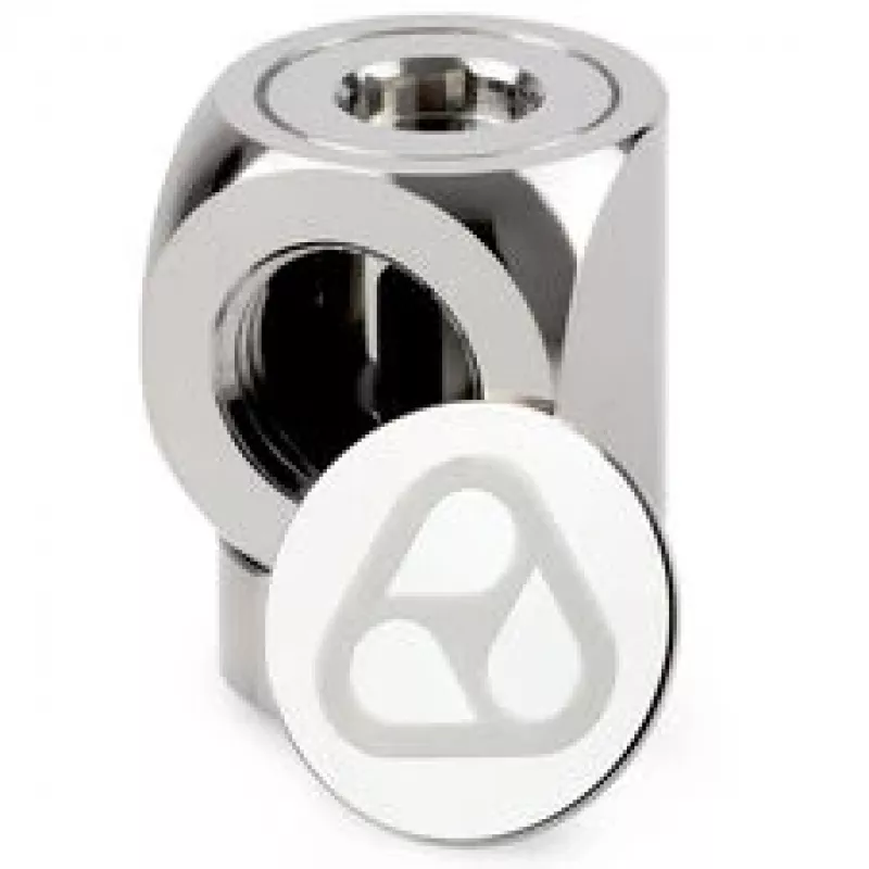 Thermal Grizzly DeltaMate Rotary Adaptador de 90° G1/4 pulgadas a G1/4 pulgadas, Níquel brillante
