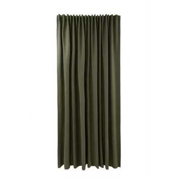 Bari W3630-5057 Cortina verde con anillas 260x280 cm