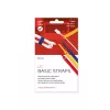 LABEL THE CABLE LTC BASIC STRAPS Bridas de cable de velcro, 17 cm, pack de 10, multicolor (azul, amarillo, rojo)