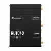 Router industrial Teltonika Networks RUTC40 4G LTE Cat 6 Wi-Fi 5 dual band Gigabit con doble SIM, GNSS, fuente de alimentación UK