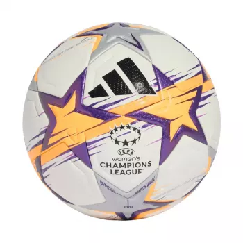 adidas UCL Women's Pro 26/27 League Stage balón de fútbol talla 5 blanco/naranja/morado