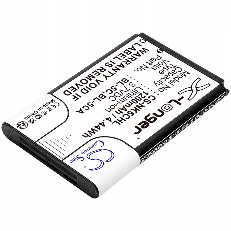 Batería de Li-ion Cameron Sino 1200mAh para Nokia BL-5C, BL-5CA, Teltonika, Lark BL-6SP