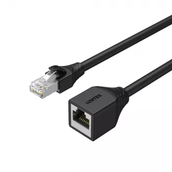 Cable alargador RJ45 UNITEK Cat.6 STP (8P8C) conector macho a conector hembra, 2m, negro