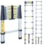 Escalera telescópica BL-T380 380 cm, 13 peldaños, aluminio, EN131, 150 kg