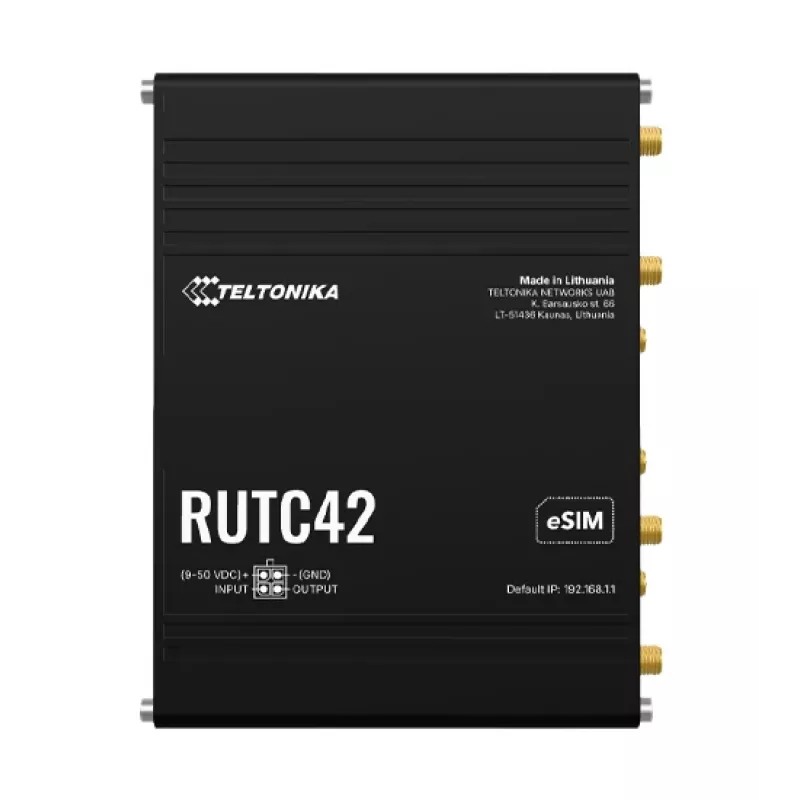 Teltonika Networks RUTC42 (UK) router industrial 4G/Wi-Fi 6 de doble banda