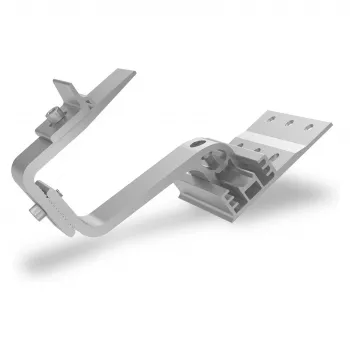 K2 Systems SingleHook 4S gancho de tejado para montaje fotovoltaico, acero inoxidable, regulable en altura, certificado TÜV