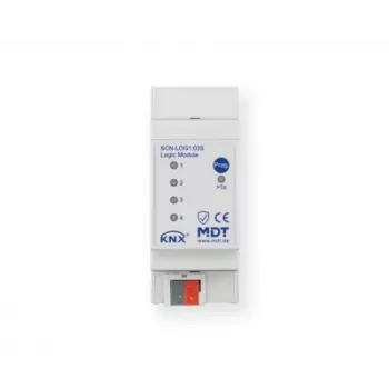 MDT KNX módulo lógico 2TE REG Secure, 200 bloques lógicos, carril DIN, KNX Secure