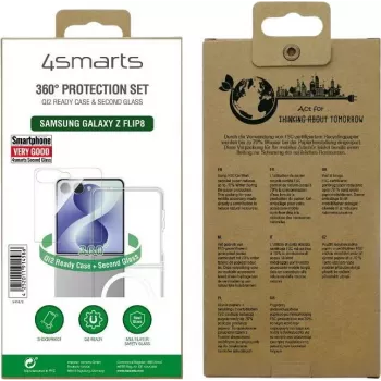 4smarts set de protección 360° para Samsung Galaxy Z Flip8 - transparente
