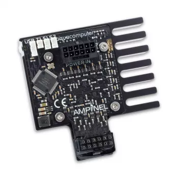 Aqua Computer AMPINEL gestión de alimentación para tarjeta gráfica 12V-2x6, 650 W, OLED, RGBpx - Tipo B
