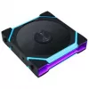 Lian Li UNI FAN SL FLEX Wireless ARGB Ventilador de caja PWM 120 mm - pack de 3, Negro, Reverse Blade