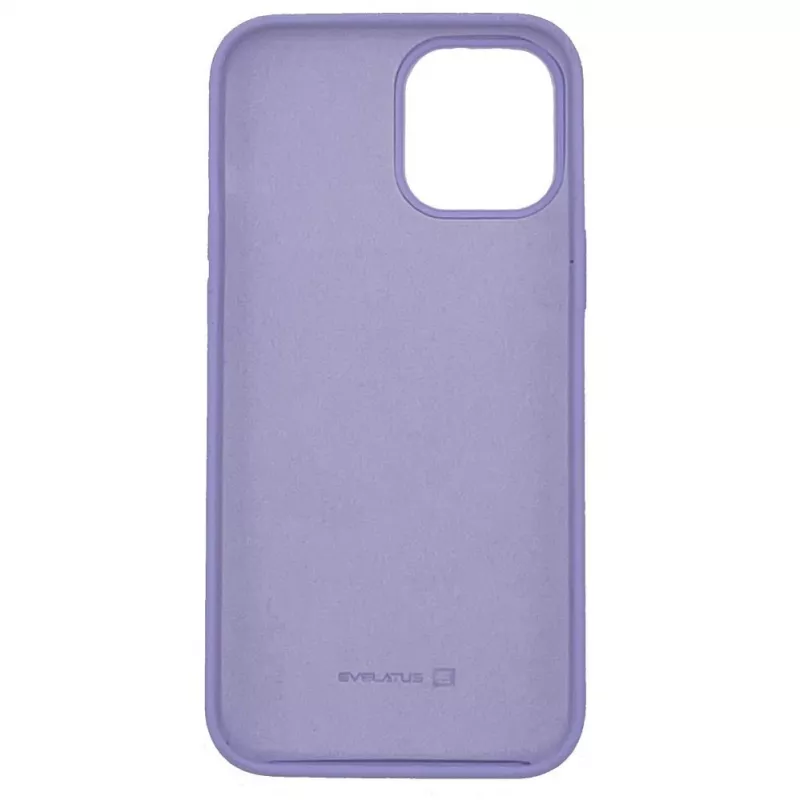 Evelatus Funda de silicona Premium Soft Touch para Apple iPhone 12 Pro Max Lila pálido