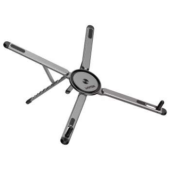 UNITEK Mag-Fold soporte magnético plegable para teléfono, tablet y portátil con función de trípode, Space Grey