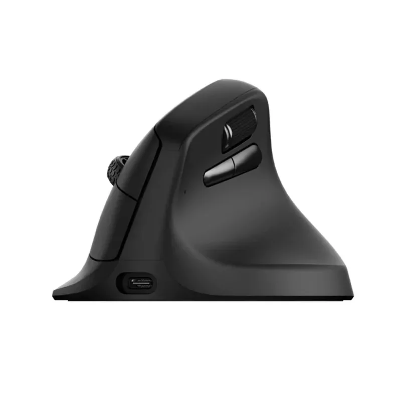 Keychron M5-A29 Ratón gaming inalámbrico ergonómico vertical PixArt 3311 1K negro