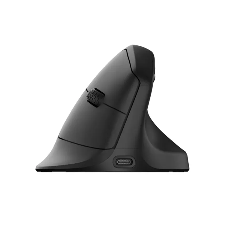 Keychron M5-A29 Ratón gaming inalámbrico ergonómico vertical PixArt 3311 1K negro